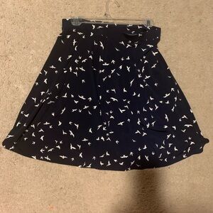 Elegant navy and White Skirt